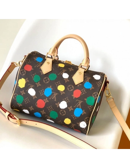 LV X YK Speedy Bandouliere 25 M46433,Speedy,LOUIS VUITTON,BAGS
