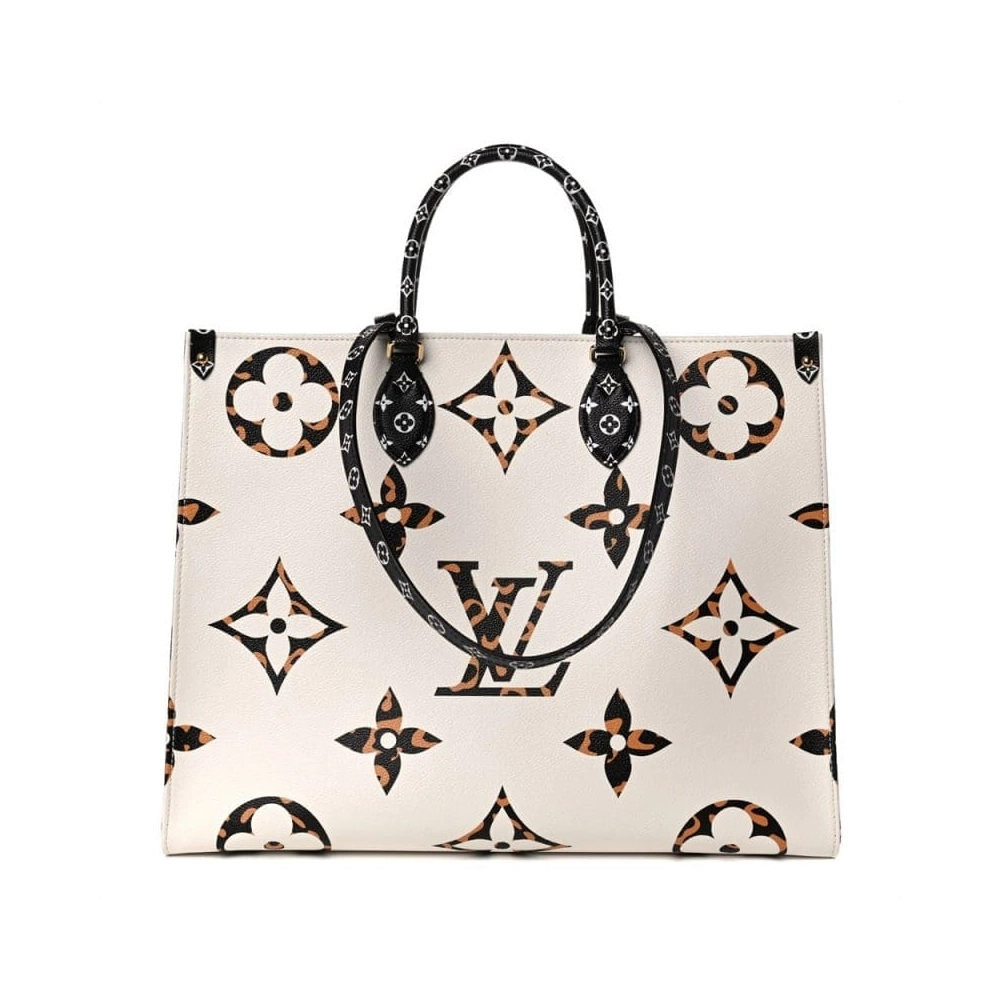 Louis Vuitton Monogram Giant Jungle Onthego GM Ivory,OnTheGo,LOUIS VUITTON,BAGS
