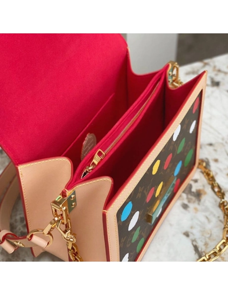 LV X YK Dauphine MM M46432,Dauphine,LOUIS VUITTON,BAGS