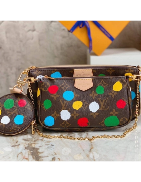 LV X YK Multi Pochette Accessoires M46385,Multi Pochette Accessoires,LOUIS VUITTON,BAGS