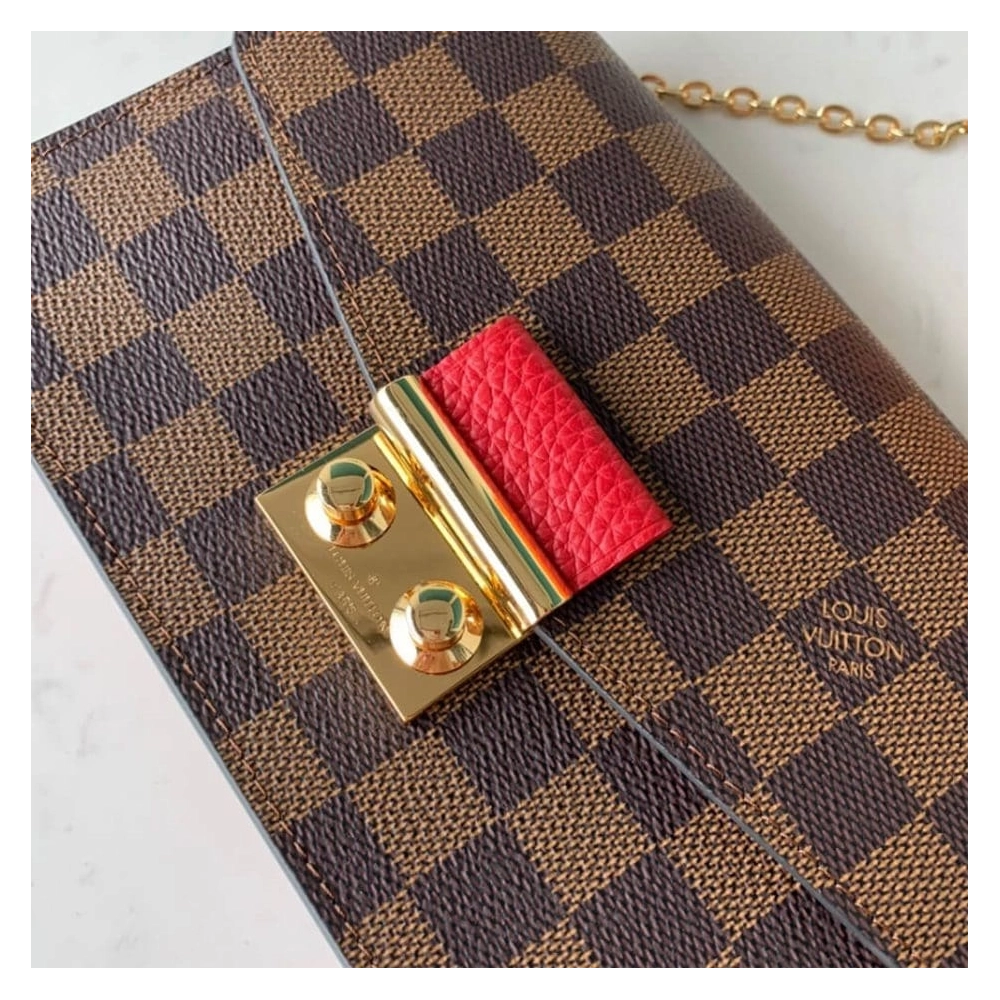 Louis Vuitton CROISETTE CHAIN WALLET N60288,WALLET ON CHAIN,LOUIS VUITTON,BAGS