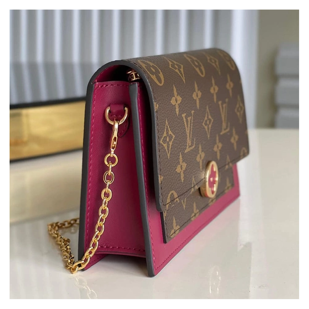 Louis Vuitton FLORE CHAIN WALLET M69578,WALLET ON CHAIN,LOUIS VUITTON,BAGS