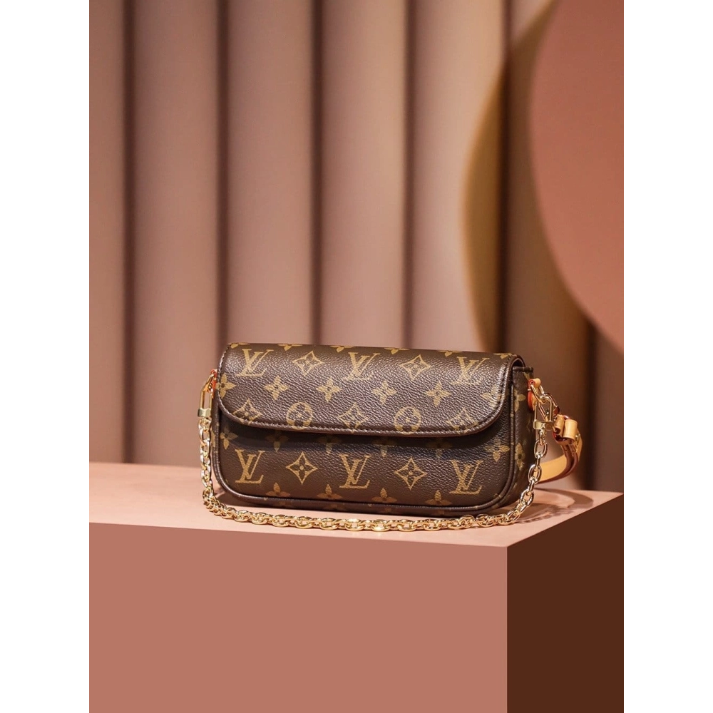 LOUIS VUITTON Wallet On Chain Ivy Monogram M81911,WALLET ON CHAIN,LOUIS VUITTON,BAGS