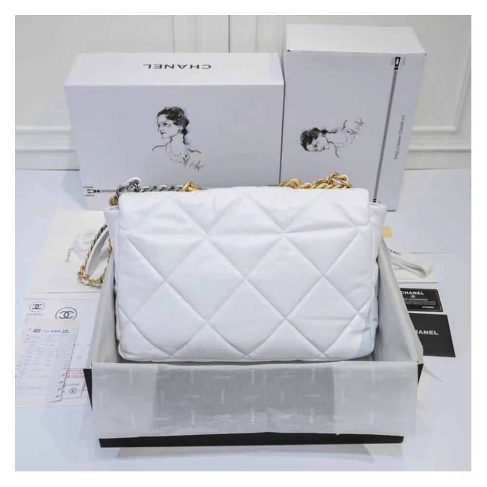 CHANEL 19 MAXI HANDBAG AS1162,CHANEL,BAGS
