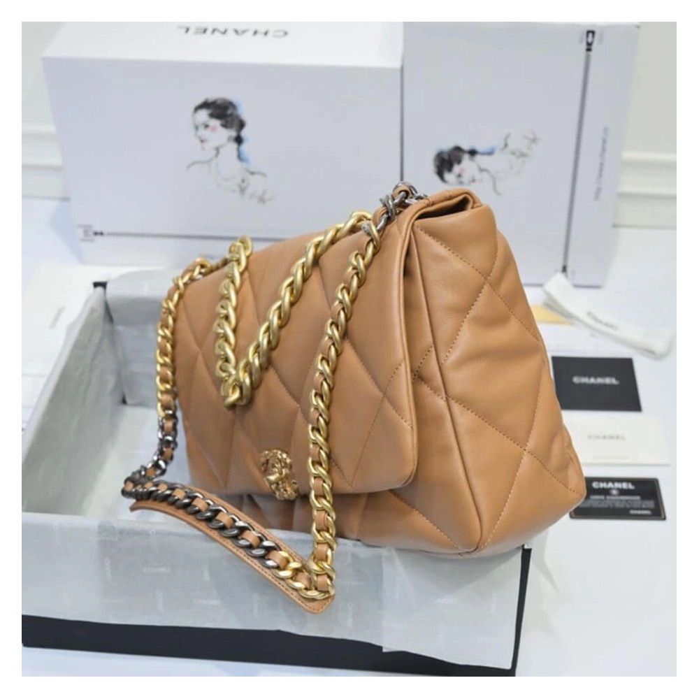 CHANEL 19 MAXI HANDBAG AS1162,CHANEL,BAGS