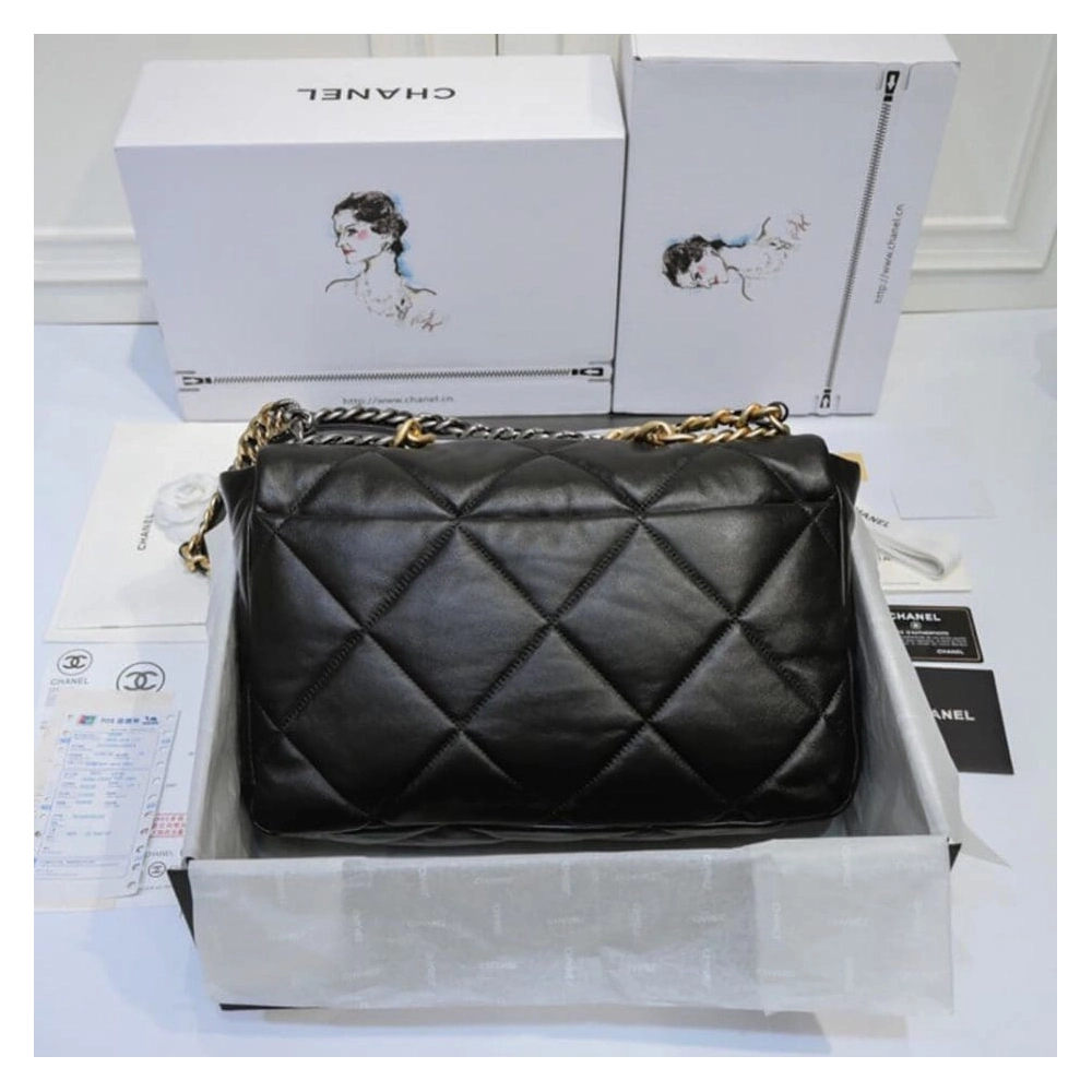 CHANEL 19 MAXI HANDBAG AS1162,CHANEL,BAGS