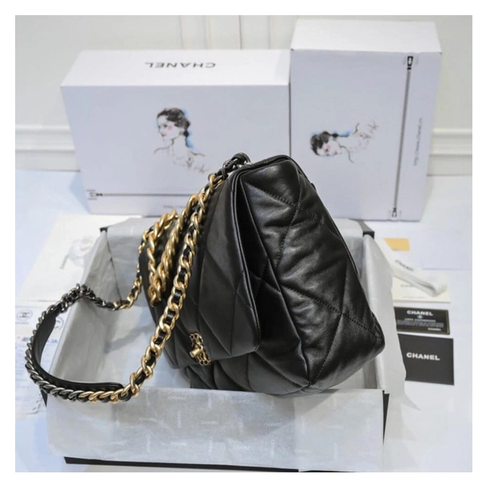 CHANEL 19 MAXI HANDBAG AS1162,CHANEL,BAGS