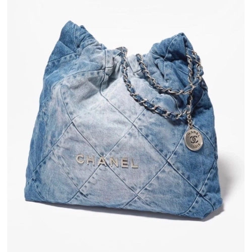CHANEL 22 In Denim Small,CHANEL,BAGS