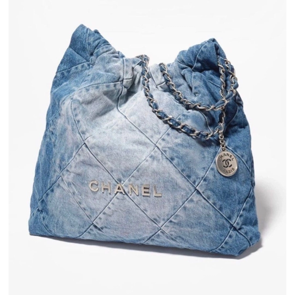 CHANEL 22 In Denim Small,CHANEL,BAGS