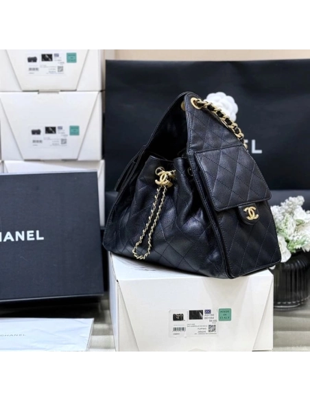 CHANEL 25 Small Handbag BLACK,CHANEL,BAGS