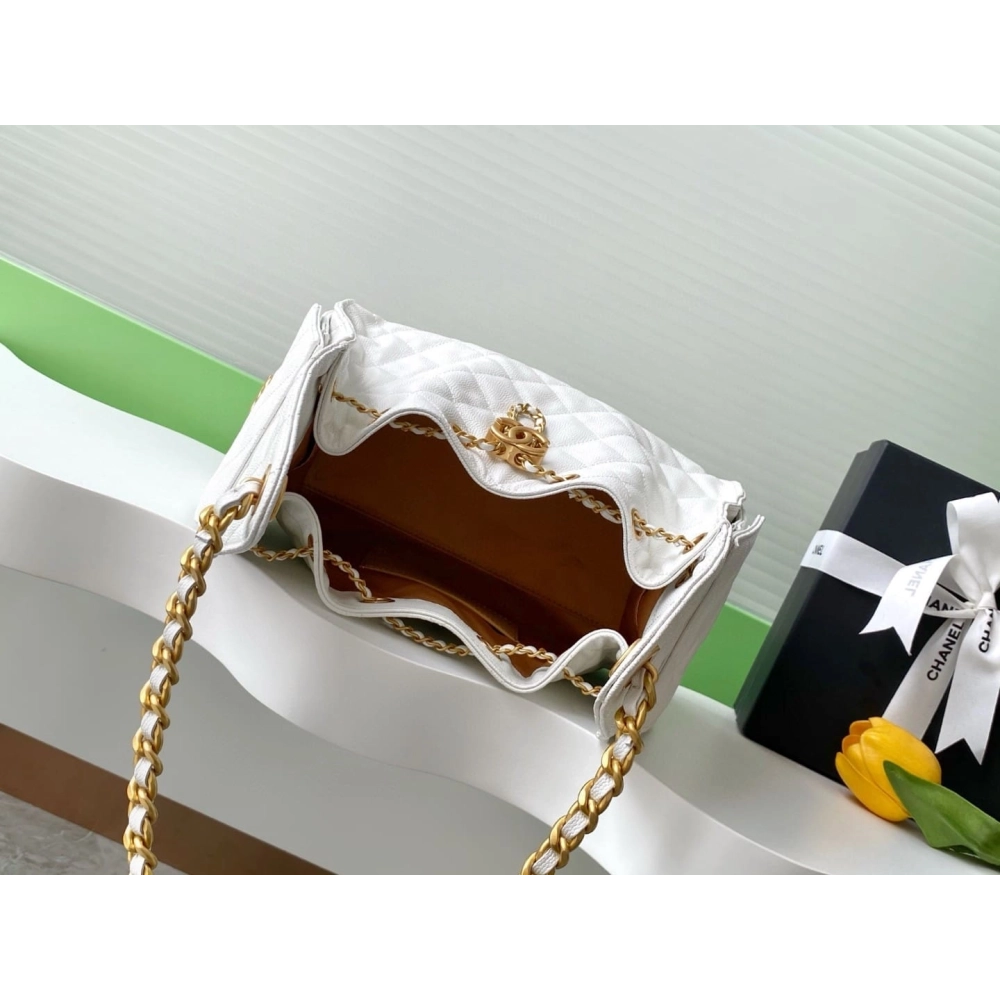 CHANEL 25 Small Handbag WHITE,CHANEL,BAGS