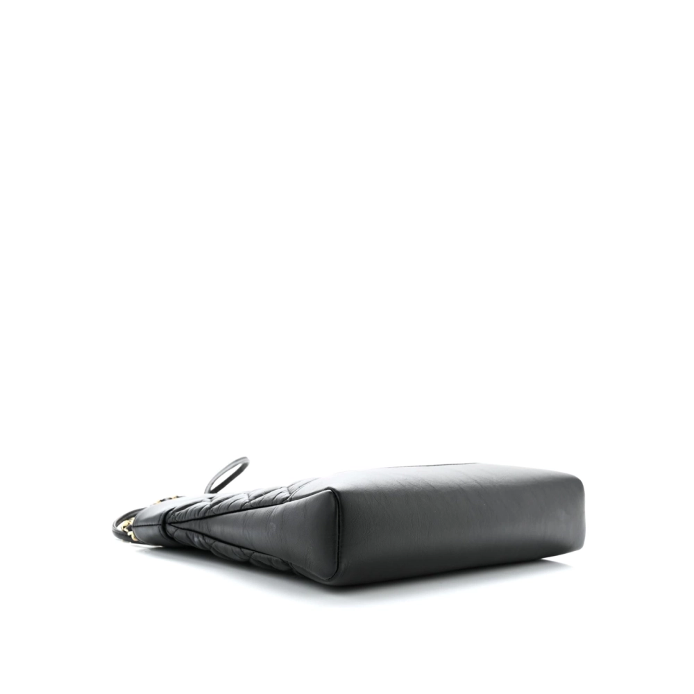 Chanel Aged Calfskin Quilted Mini 31 Shopping Bag Black,CHANEL,BAGS