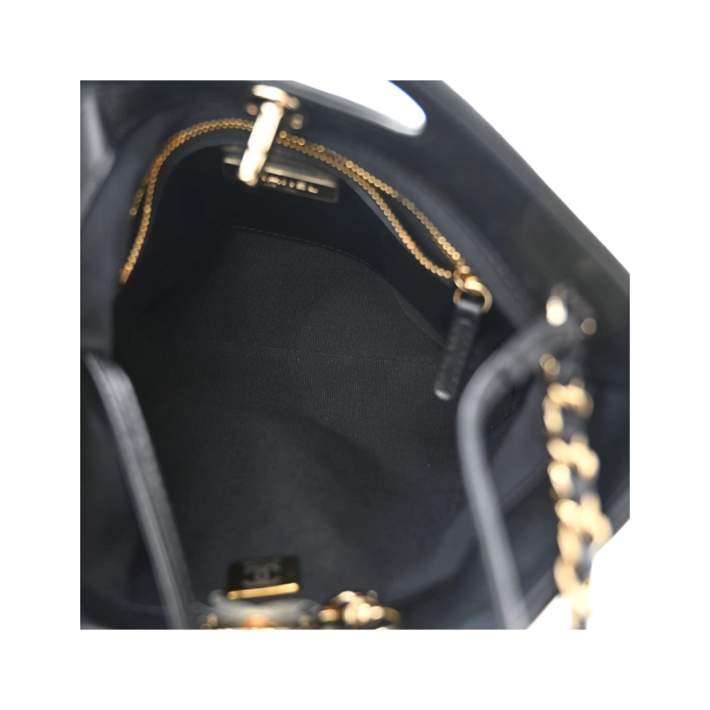 Chanel Aged Calfskin Quilted Mini 31 Shopping Bag Black,CHANEL,BAGS