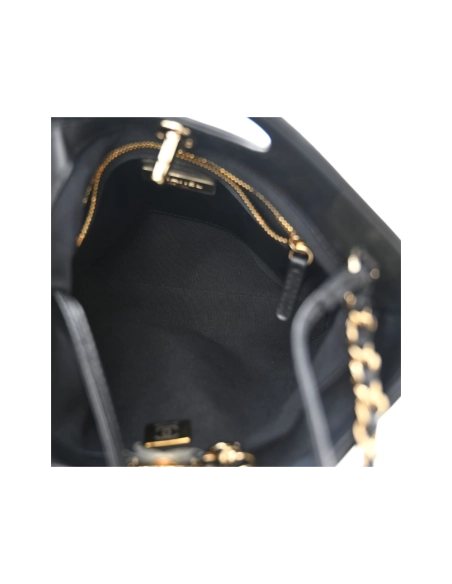 Chanel Aged Calfskin Quilted Mini 31 Shopping Bag Black,CHANEL,BAGS