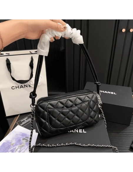 Chanel Cambon Leather Handbag,CHANEL,BAGS