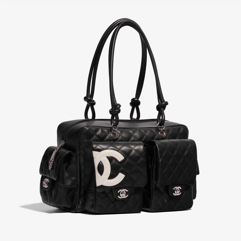 Chanel Cambon Reporter Large Calf Black,CHANEL,BAGS