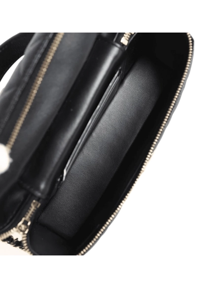 Chanel CC Top Handle Long Chain Cosmetic Bag,CHANEL,BAGS