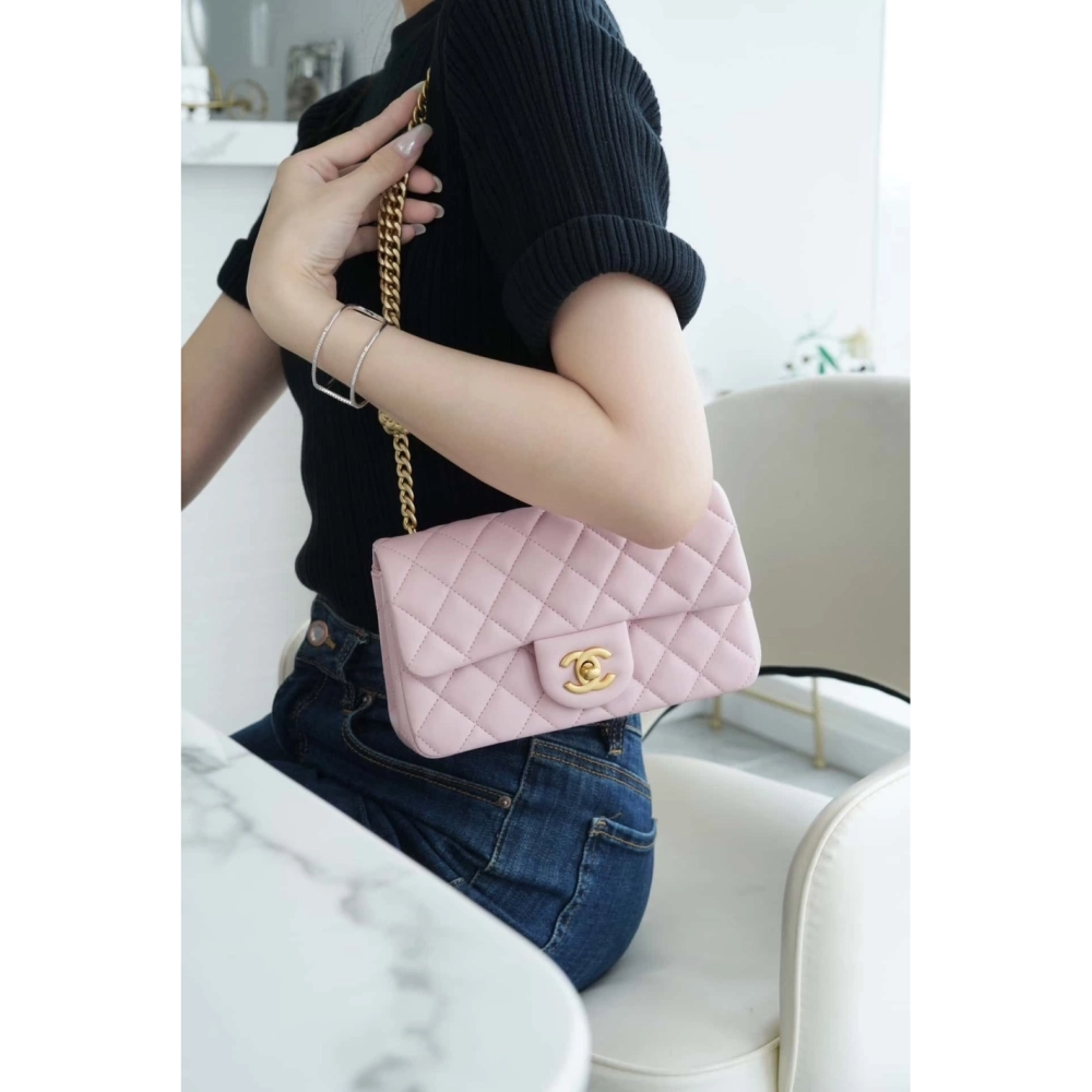 CHANEL Cf Mini Cherry Blossom Powder AS4041,CHANEL,BAGS