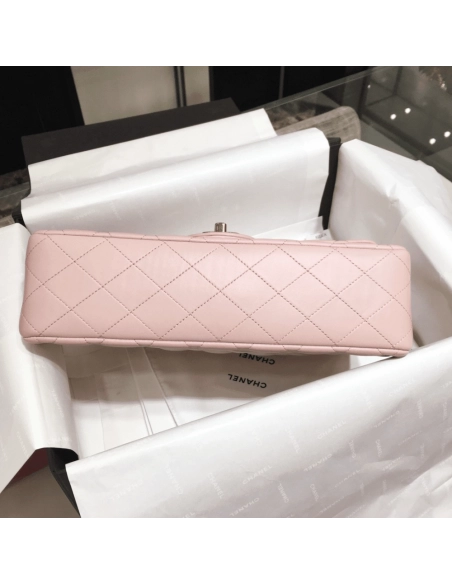 CHANEL Classic Double Flap Small Pink Lambskin,CHANEL,BAGS