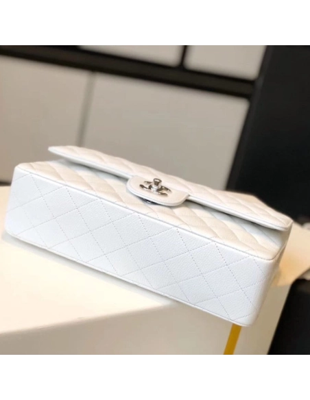 CHANEL Classic Flap Handbag SILVER METAL,CHANEL,BAGS