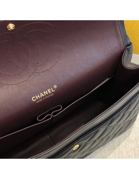 CHANEL Classic Maxi Handbag LAMBSKIN GOLD METAL,CHANEL,BAGS