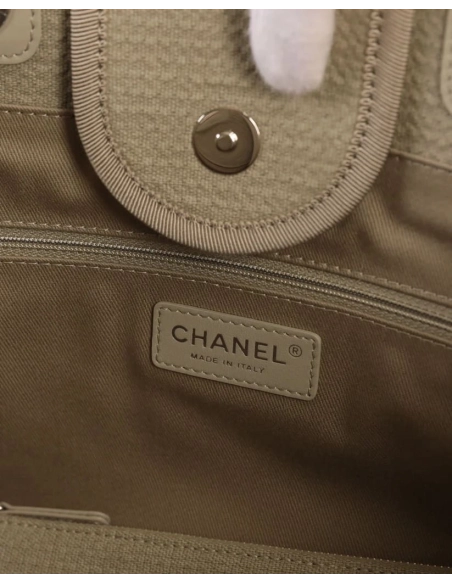 Chanel Deauville Large Gray Tote Bag,CHANEL,BAGS