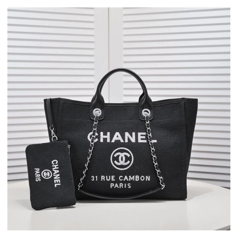 CHANEL DEAUVILLE MEDIUM TOTE,CHANEL,BAGS