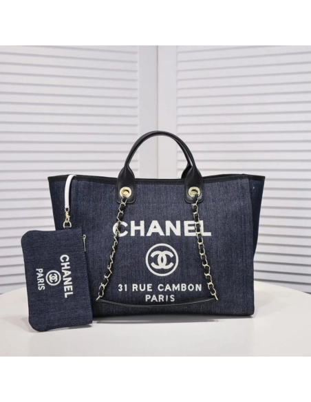 CHANEL DEAUVILLE MEDIUM TOTE,CHANEL,BAGS