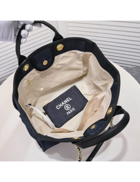 CHANEL DEAUVILLE MEDIUM TOTE,CHANEL,BAGS