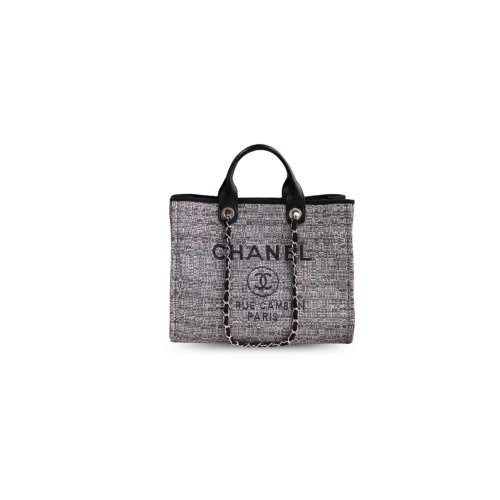 Chanel Deauville Tote Raffia Canvas Bag,CHANEL,BAGS