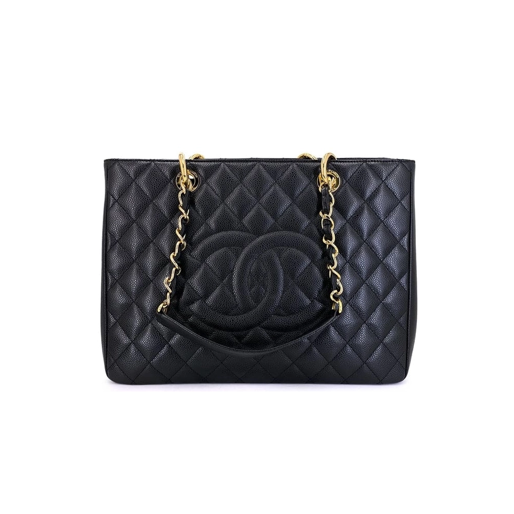 Chanel Grand Shopping Tote Caviar BLACK,CHANEL,BAGS