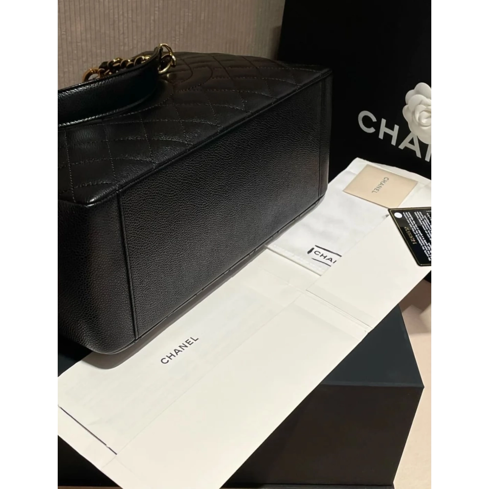 Chanel Grand Shopping Tote Caviar BLACK,CHANEL,BAGS