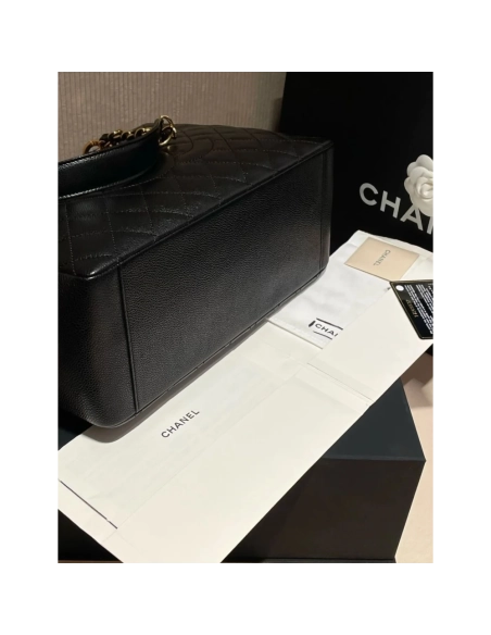 Chanel Grand Shopping Tote Caviar BLACK,CHANEL,BAGS