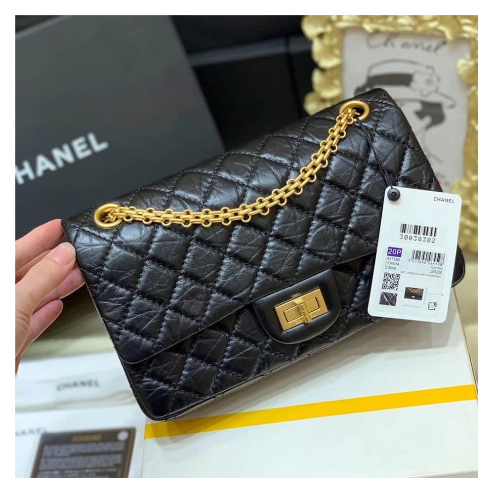 CHANEL LARGE 2.55 HANDBAG A37587,CHANEL,BAGS