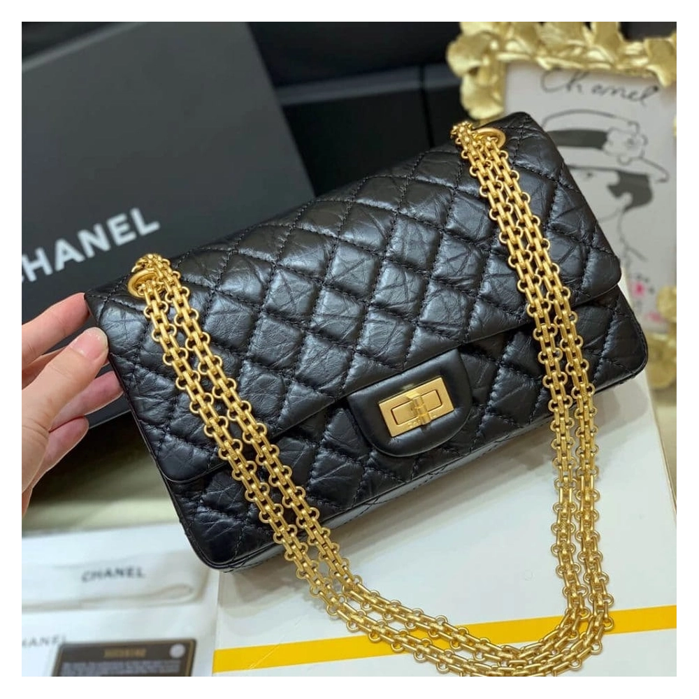 CHANEL LARGE 2.55 HANDBAG A37587,CHANEL,BAGS
