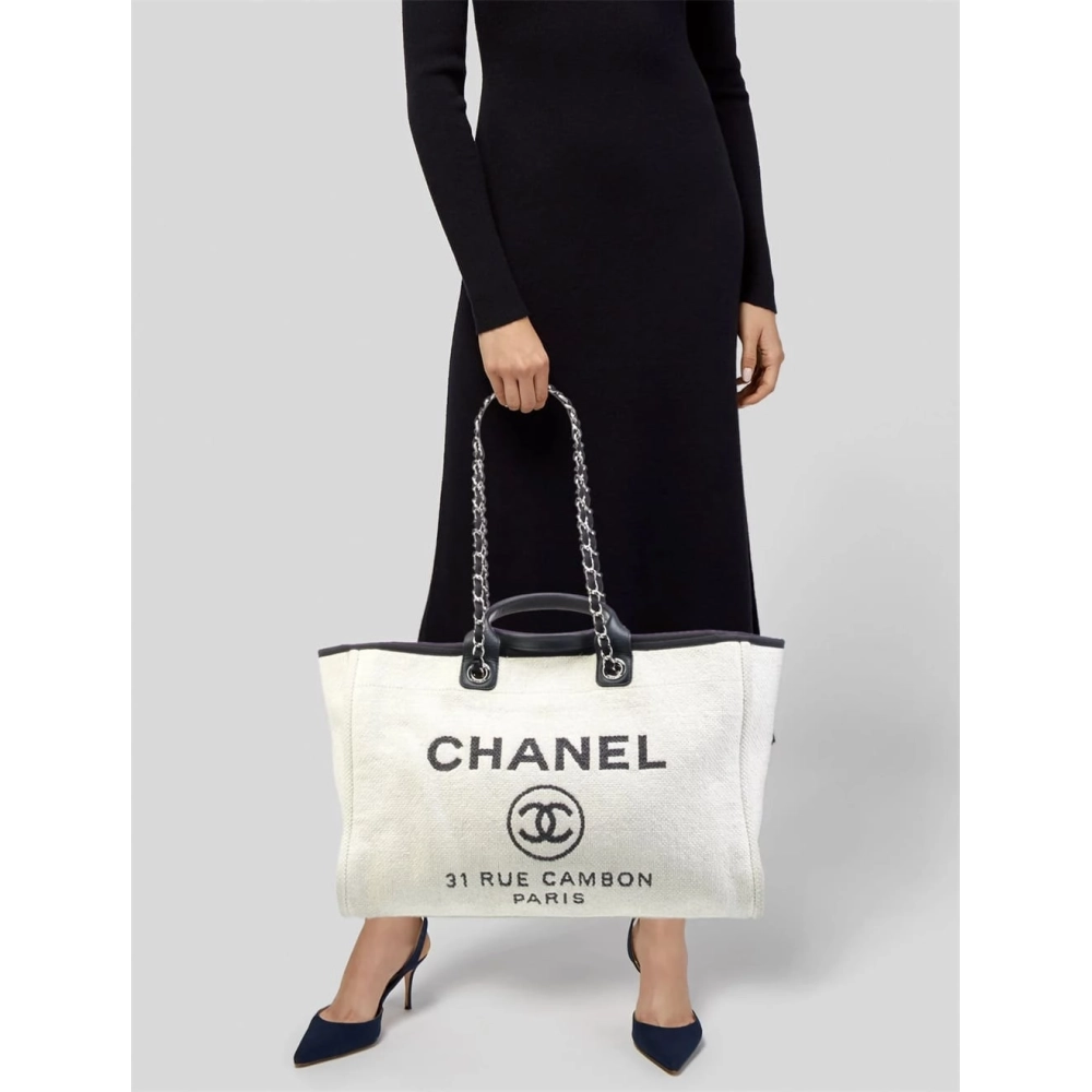 Chanel Large Deauville Tote,CHANEL,BAGS
