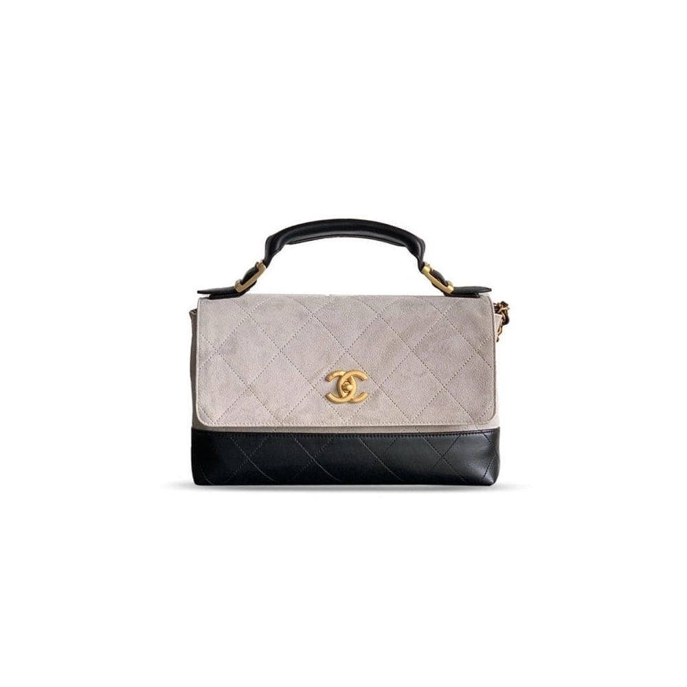 Chanel Large Flap Bag With Top Handle,CHANEL,BAGS