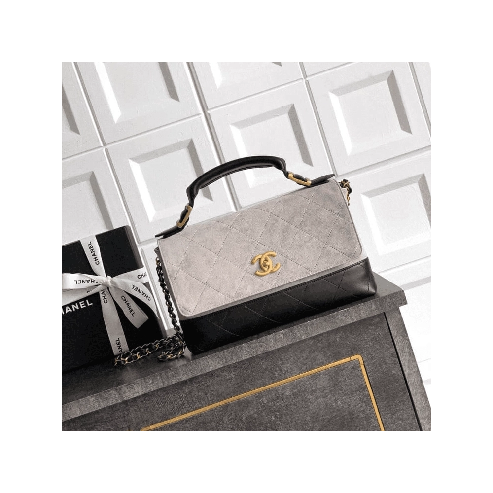 Chanel Large Flap Bag With Top Handle,CHANEL,BAGS