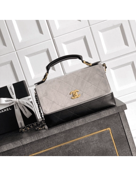 Chanel Large Flap Bag With Top Handle,CHANEL,BAGS