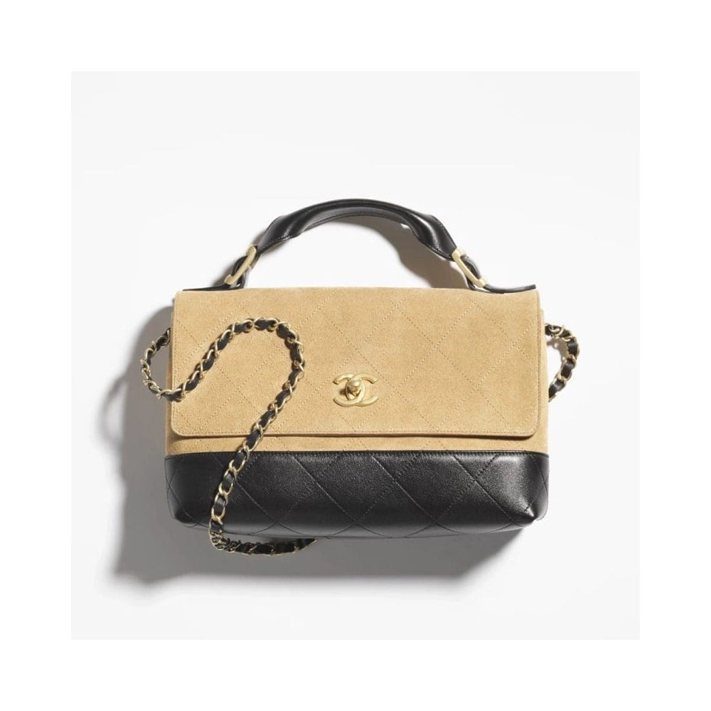 Chanel Large Flap Bag With Top Handle,CHANEL,BAGS