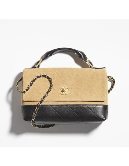 Chanel Large Flap Bag With Top Handle,CHANEL,BAGS