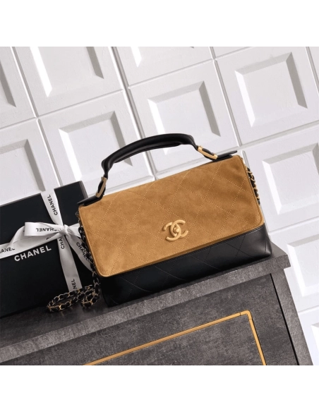 Chanel Large Flap Bag With Top Handle,CHANEL,BAGS