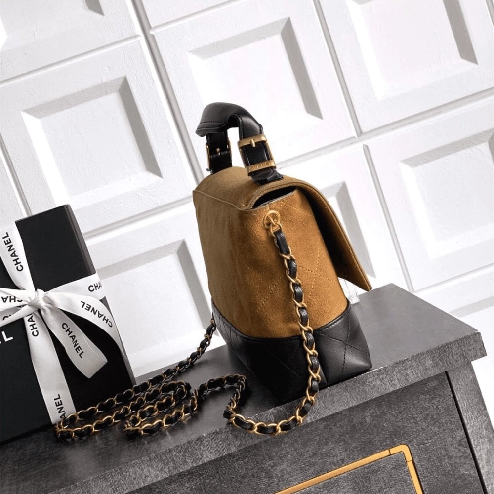 Chanel Large Flap Bag With Top Handle,CHANEL,BAGS