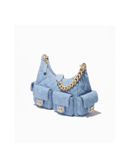 CHANEL LARGE HOBO BAG,CHANEL,BAGS