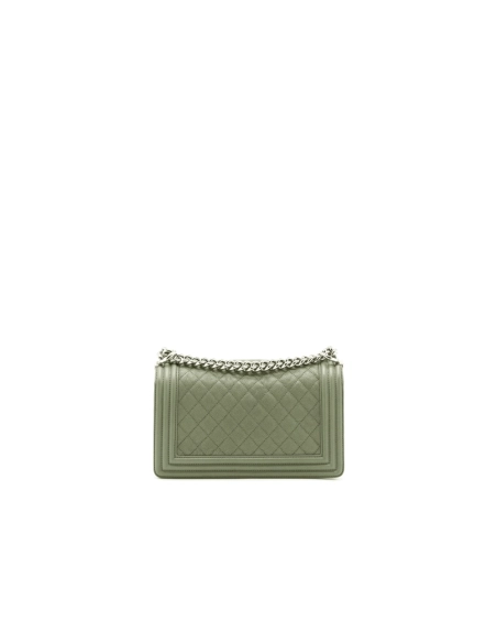 CHANEL MEDIUM BOY BAG CAVIAR LIGHT GREEN,CHANEL,BAGS