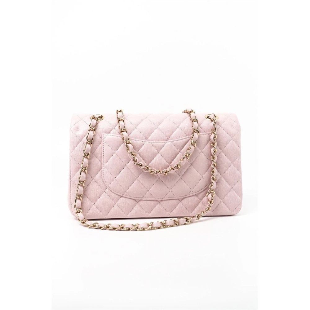 Chanel Medium Classic Double Flap Light Pink Caviar Light Gold Hardware,CHANEL,BAGS