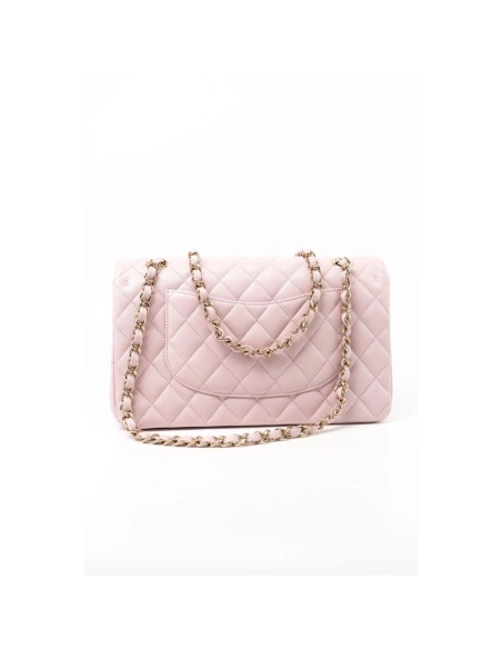Chanel Medium Classic Double Flap Light Pink Caviar Light Gold Hardware,CHANEL,BAGS