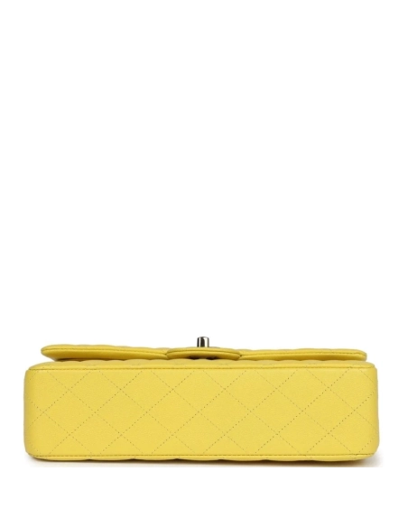 Chanel Medium Classic Double Flap Yellow Caviar Light Gold Hardware,CHANEL,BAGS