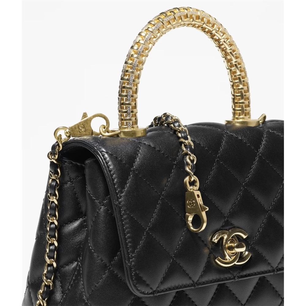 Chanel Mini Flap Bag With Top Handle,CHANEL,BAGS