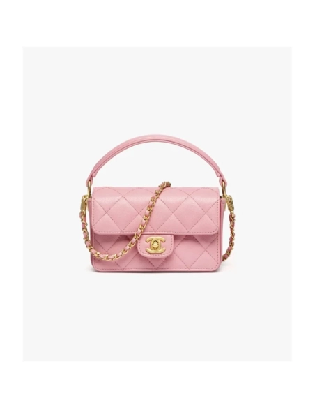 Chanel Mini Flap Bag With Top Handle,CHANEL,BAGS